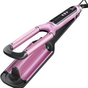 Wavytalk Pro Beach Waver 3 Barrel Ceramic Hair Waver  Pink  Electric Hair Trends